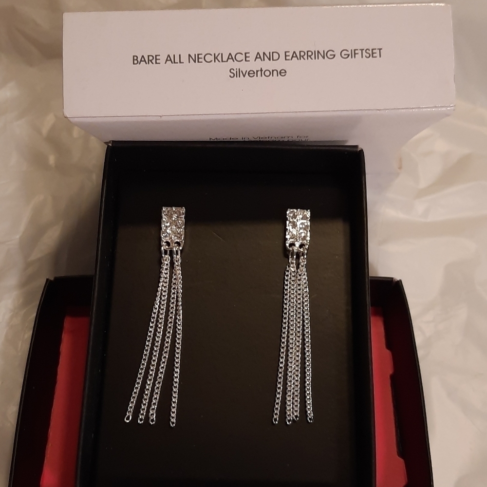AVON Bare All Necklace and Earrings Set NWT